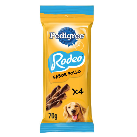 PEDIGREE RODEO 4 UNIDADES SABOR POLLO 70G