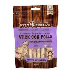 PETS Y FRIENDS STICK CON POLLO 100G