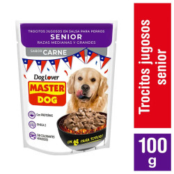 SACHET MASTER DOG SENIOR SABOR CARNE 100G