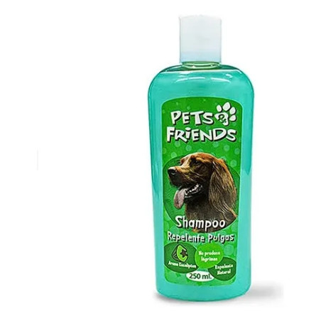 PETS FRIENDS SHAMPOO REPELENTE DE PULGAS AROMA EUCALIPTO 250 ML
