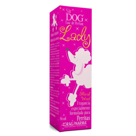 SIR DOG FRAGANCIA LADY PARA PERRITAS AROMA FLORAL WOOF 80 ML
