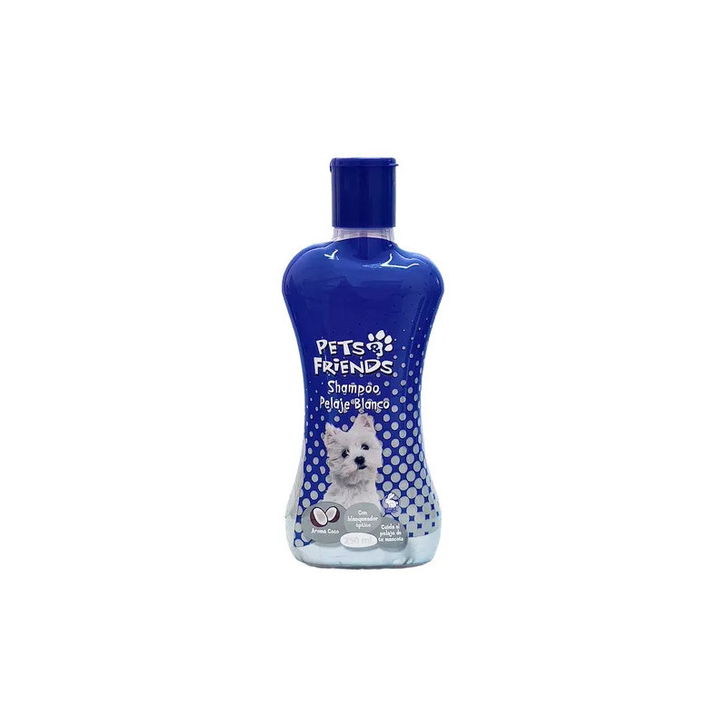 PETS FRIENDS SHAMPOO PELAJE BLANZO AROMA COCO 250 ML