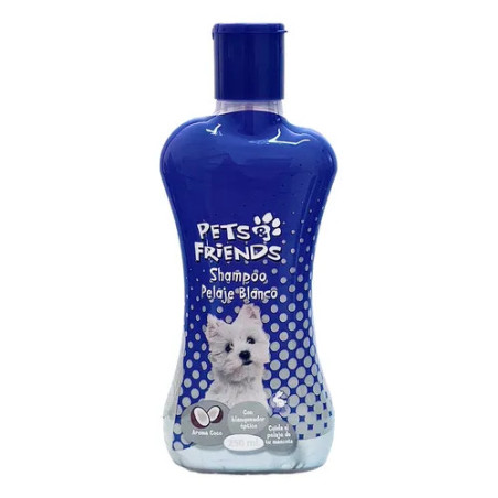 PETS FRIENDS SHAMPOO PELAJE BLANZO AROMA COCO 250 ML