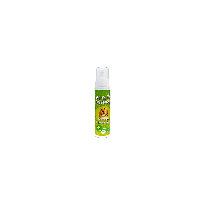 PETS FRIENDS SHAMPOO PERRO ESPUMA SECA AROMA LIMON 280 CC