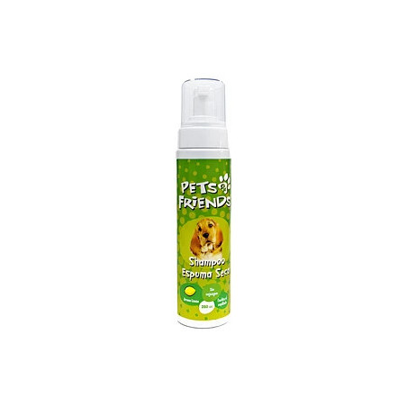 PETS FRIENDS SHAMPOO PERRO ESPUMA SECA AROMA LIMON 280 CC