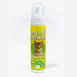 PETS FRIENDS SHAMPOO GATO ESPUMA SECA AROMA LIMON 280 CC