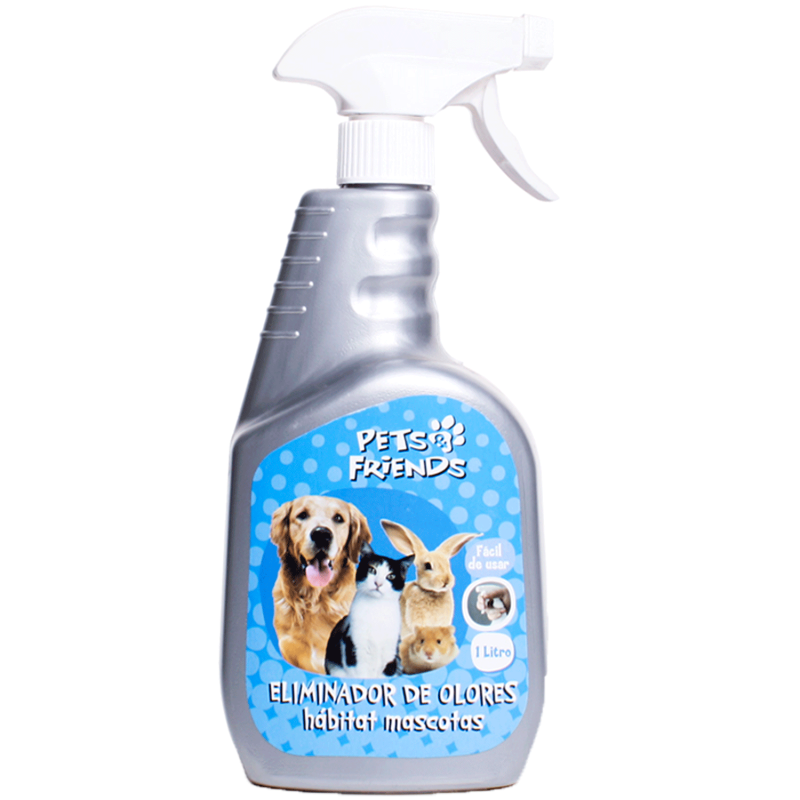 PETS FRIENDS ELIMINADOR DE OLORES HABITAT MASCOTAS 1 LITRO PETS FRIENDS ELIMINADOR DE OLORES HABITAT MASCOTAS 1 LITRO
