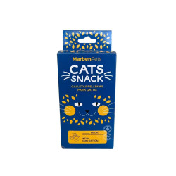 MARBEN PETS CATS SNACKS GALLETAS RELLENAS SABOR ATUN CON OSTION 80 GR