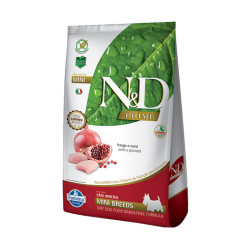 N&D PRIME MINI BREEDS PERROS ADULTOS POLLO Y GRANADA 2,5KG