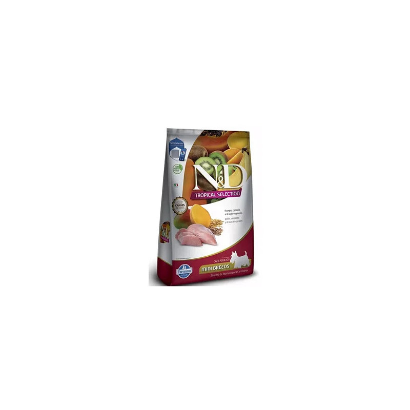 N&D TROPICAL SELECCIîN MINI BREEDS PERROS ADULTOS POLLO CEREALES Y FRUTAS TROPICALES 2,5 KG N&D TROPICAL SELECCIîN MINI BREEDS PERROS ADULTOS POLLO CEREALES Y FRUTAS TROPICALES 2,5 KG