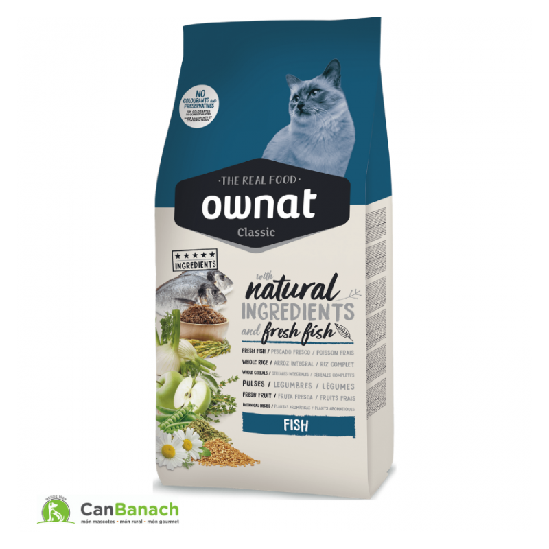 OWNAT CLASSIC CAT FISH 4 KG OWNAT CLASSIC CAT FISH 4 KG