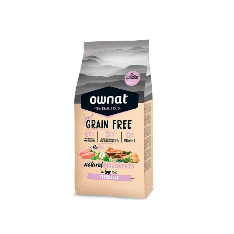 OWNAT GRAIN FREE CAT STERILIZED CHICKEN 1 KG OWNAT GRAIN FREE CAT STERILIZED CHICKEN 1 KG