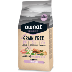 OWNAT GRAIN FREE CAT STERILIZED CHICKEN 3KG
