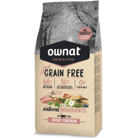 OWNAT JUST GRAIN FREE ADULTOS CHICKEN DOG 3KG