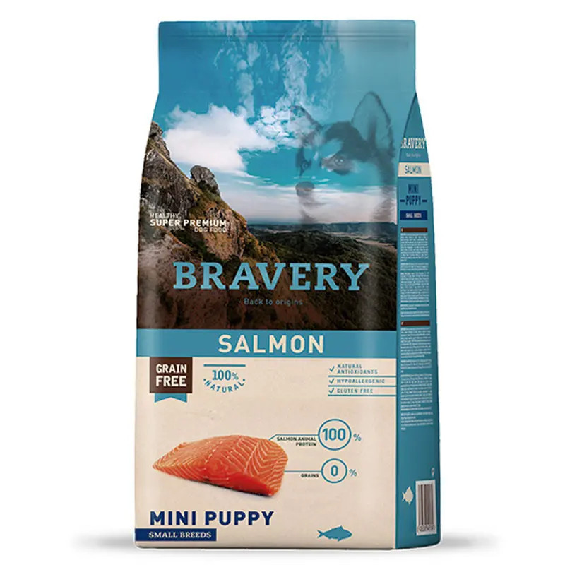 BRAVERY SALMON  MINI PUPPY 2KG