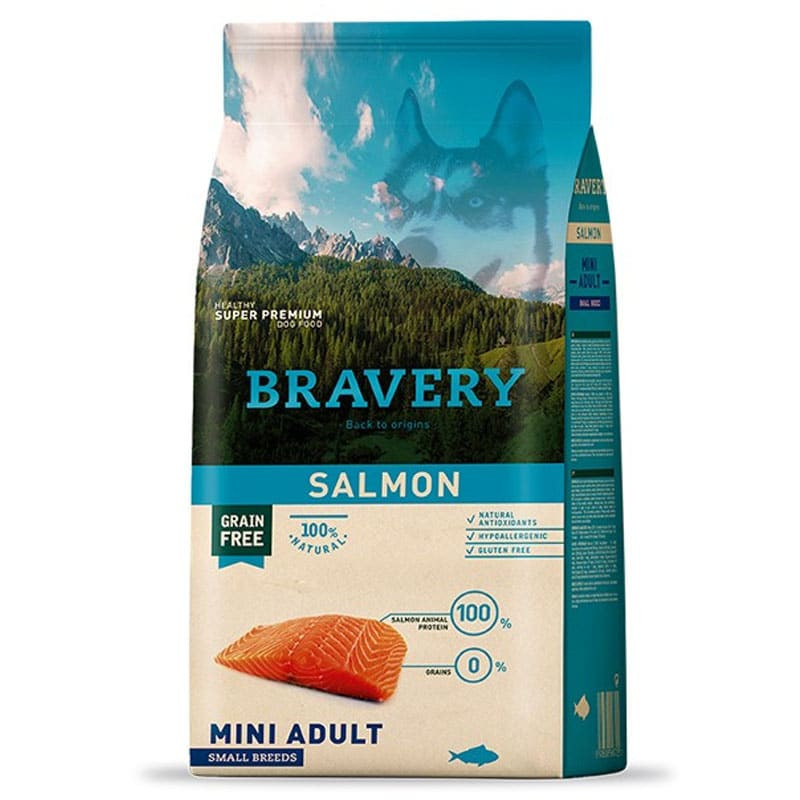 BRAVERY SALMON MINI ADULTOS 2KG BRAVERY SALMON MINI ADULTOS 2KG