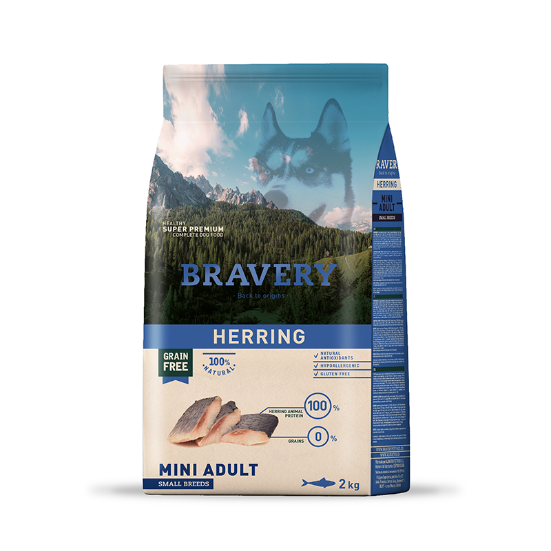 BRAVERY HERRING MINI ADULTOS 2KG BRAVERY HERRING MINI ADULTOS 2KG