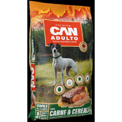 CAN ADULTOS RAZAS PEQUEAS Y MINI  SABOR CARNE Y CEREAL 18KG