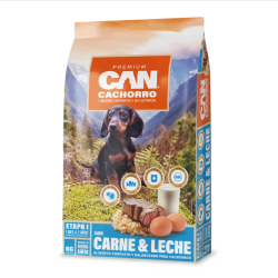 CAN CACHORRO SABOR CARNE Y LECHE 18KG
