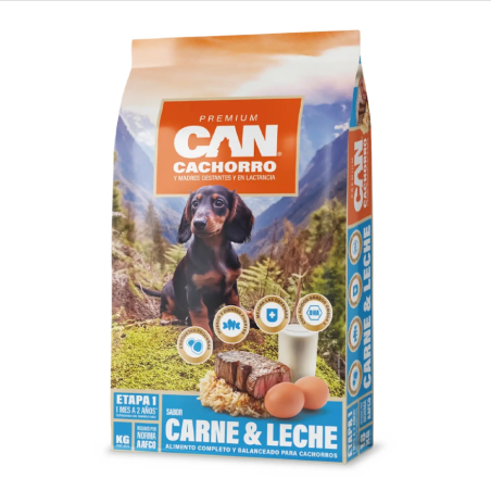 CAN CACHORRO SABOR CARNE Y LECHE 18KG